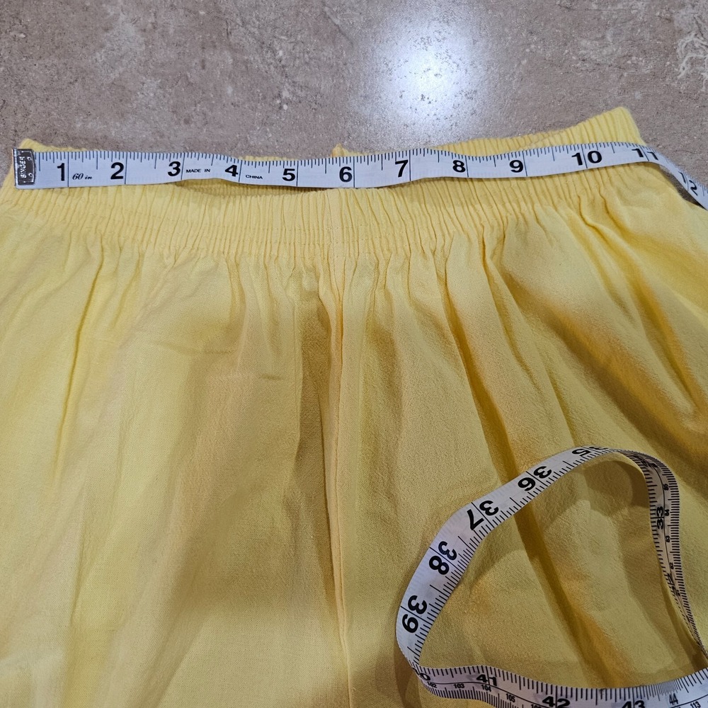 Vintage Women's SK Sport Yellow 2 Piece Set Top Pants Hot Air Balloons Size S - Picture 12 of 16